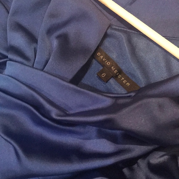 David meister blue dress size 6 - Picture 5 of 6